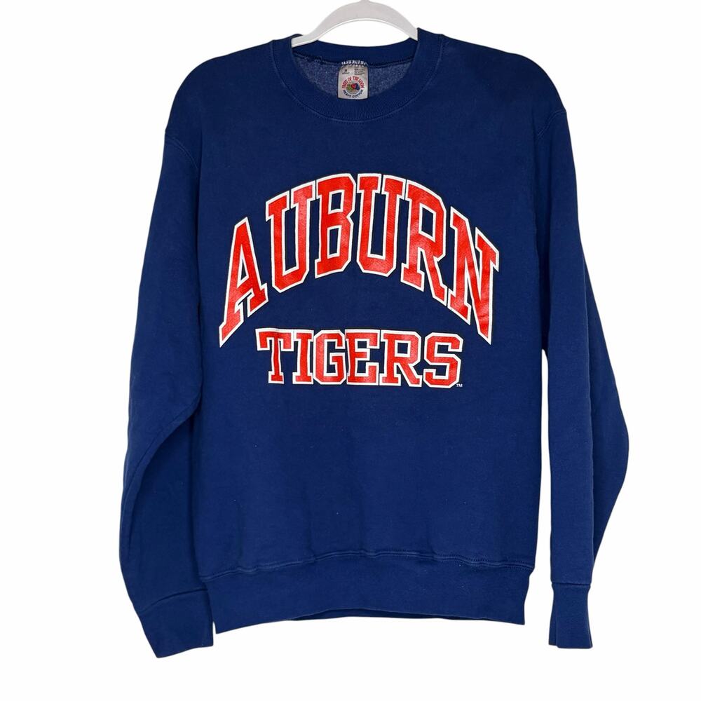 Vintage 2000s Auburn Tigers Sweatshirt Medium Fruit of the Loom USA Navy Blue